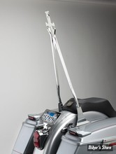 X - MONTANT DE SISSY BAR - CYCLE VISIONS - DAGGERTUDE - LARGEUR 8 1/4" À 8 3/4" - HAUTEUR : 30" - CHROME - CV-8009