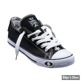 CHAUSSURES - WCC - WARRIOR LOW TOPS - NOIR / BLANC - POINTURE 36