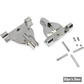 KIT SUPPORTS DE MARCHES PIEDS ARRIERE - SOFTAIL M8 2018UP - OEM 50501113 - CHROME - DRAG SPECIALTIES