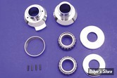 ECLATE N - PIECE N° 03A - Kit coupelles de directions 49/86 - INCLINAISON + 3° AVEC BUTÉES - V-TWIN - CHROME