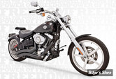 - ECHAPPEMENT - FREEDOM PERFORMANCE - SHARP CURVE RADIUS - 2 EN 2 - SOFTAIL FXCW/C 08/11 / FXSB 13/17 - NOIR