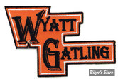 ECUSSON/PATCH - V-TWIN - WYATT GATLING - TAILLE : 1.9" X 3" ( 4.80 CM X 7.60 CM ) - LA PAIRE