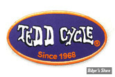 ECUSSON/PATCH - V-TWIN - TEDD CYCLE - TAILLE : 2.25" X 4" ( 5.70 CM X 10.15 CM ) - LA PAIRE