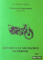 MANUEL D'ENTRETIEN / SERVICE MANUAL - 1940 WLA - OEM 00000-00 - SAMWEL - HANDBOOK,Motorcycle mechanics handbook, The armored school, color, WLA army - 1600547