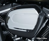 CACHE / INSERT DE FITRE A AIR - KURYAKYN - TOURING MILWAUKEE-EIGHT® 17UP - Finned Air Cleaner Accent - CHROME - 6060