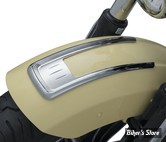 ENJOLIVEURS DE GARDE BOUE AVANT - INDIAN SCOUT - Legacy Front Fender Top Accent for Indian Scout - CHROME - 8729