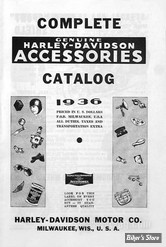 CATALOGUE D'ACCESSOIRES - EDITION : 1936 H-D Motorcycle Accessories 1936