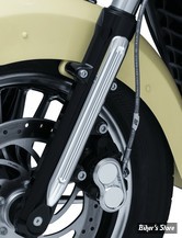 ENJOLIVEURS DE FOURREAUX DE FOURCHE - INDIAN SCOUT - KURYAKYN - Kuryakyn Legacy Lower Leg Accents - CHROME - 8758