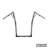 GUIDON APEHANGER HAUTEUR : 19" - GUIDON BURLY - APEHANGER - LOUIE BAR - AVEC EMPREINTES / SLOTTED + TWB - HAUTEUR : 48,00 CM / 19" - CHROME - B12-7011C - 975031 