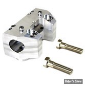 32.00 MM - RISERS - TOURING FLHT 08/13 / FLTR 08/13 - V-TWIN - CLAMPS SET - POUR GUIDON DE 1 1/4" - FINITION : BRUT