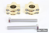RISERS  V-TWIN - HAUTEUR :  38MM - 1" Handlebar Riser Set - LAITON