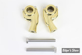 RISERS V-TWIN - HAUTEUR : 76MM - 3" Retro Pullback Riser Set - LAITON
