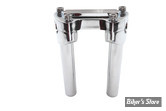 - RISERS ET POTENCE - HAUTEUR 150MM - OEM 56223-98 - 6" Post Riser Kit  - FINNED - Chrome