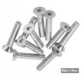 VIS TETE FRAISEE 10-32 X 25.40MM / 1" - ALLEN - CHROME - LE PAQUET DE 10 PIECES