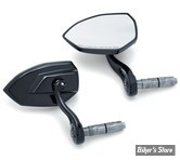 RETROVISEUR DE GUIDON - KURYAKYN - PHANTOM BAR END MIRROR SET - NOIR BRILLANT - 1959