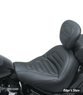 SELLE SOLO - SOFTAIL FXFB 18UP - MUSTANG - MAX PROFILE SOLO TOURING SEATS WITH REMOVABLE BACKREST - AVEC DOSSIER - NOIR - 79334