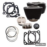 ECLATE G - PIECE N° 08 - KIT DE CONVERSION 114" EN 132" - MILWAUKEE EIGHT 17UP - S&S - BIGBORE KIT - noir texturé - 910-0846