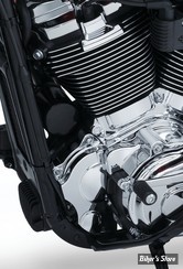 CACHE MOTEUR AVANT INFERIEUR - SOFTAIL MILWAUKEE EIGHT 18UP - Precision™ Lower Front Engine Cover - CHROME - 6454