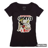 TEE-SHIRT - LUCKY 13 - I BITE - NOIR - TAILLE S