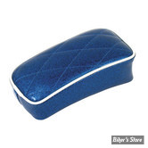 SELLE SOLO UNIVERSELLE - LARGEUR 230MM - LE PERA - SOLO - METALFLAKE - MOODY BLUE DIAMOND - BIAIS BLANC : POUF