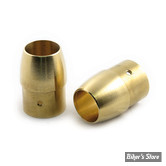 2" - EMBOUTS D ECHAPPEMENTS - PAUGHCO - POUR TUBE DE 2" - TAPERED - BRASS - 641B