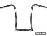 GUIDON NASH MOTORCYCLE COMPANY - GIMP HANGER BAR - HAUTEUR : 14" - CHROME