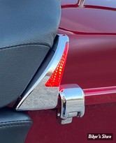 - FEUX DE TOUR PACK LATERAUX - FEUX DE TOUR PACK - 3 FONCTIONS - CUSTOM DYNAMICS - TOURING 14UP - Sequential Tour Pak Seat Back Rest LED Lights - CORPS : CHROME / CABOCHON  :  ROUGE - CD-TPBR-14-RC