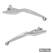 ECLATE L - PIECE N° 06 / 08 - KIT LEVIERS - OEM 36700133A / 42859-06B - TOURING 17/20 - SLOTTED WIDE BLADE LEVER SET / LARGE - DRAG SPECIALTIES - CHROME