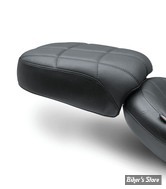 SELLE SOLO - SOFTAIL FXBB 18UP - MUSTANG - STANDARD TOURING - CUBE STITCH - NOIR : POUF PASSAGER - 75161