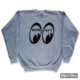 SWEAT SHIRT - MOON - MOON EQUIPPED - COULEUR : GRIS CHINE - TAILLE M