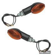 CLIGNOTANTS K&S TECHNOLOGIES INC.- UNIVERSAL MINI-STALK MARKER LIGHT - OVAL - CORPS: NOIR / CABOCHON : ORANGE