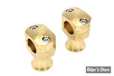 RISERS V-TWIN - HAUTEUR :  50MM - SHORTY RISER SET - HAUTEUR : 2" - LAITON
