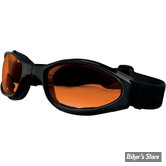 LUNETTES MOTO - BOBSTER - CROSSFIRE- VERRES : ORANGE - MONTURE : NOIR