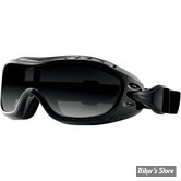 LUNETTES MOTO - BOBSTER - NIGHT HAWK OTG - VERRES : FUME / SMOKE - MONTURE : NOIR