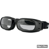 LUNETTES MOTO - BOBSTER - PISTON - VERRES : CLAIR - MONTURE : NOIR