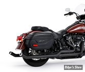 - ECHAPPEMENT - FREEDOM PERFORMANCE -SOFTAIL 07/17 - UPSWEPT TRUE-DUAL - NOIR / EMBOUTS DROITS CHROME - 