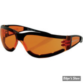 LUNETTES SOLEIL - BOBSTER - SHIELD II - VERRES : ORANGE - MONTURE : NOIR