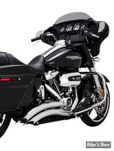 - ECHAPPEMENT - VANCE & HINES- TOURING 17UP MILWAUKEE-EIGHT® - 2 EN 2 - BIG RADIUS 2-2 - CHROME - 26073