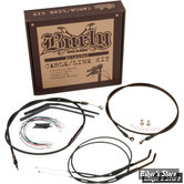 +14" - KIT CABLES ET FAISCEAU DE GUIDON RALLONGES - FXST 11/15 (SANS ABS) - +14 - NOIR - B30-1071