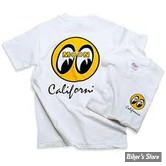 TEE-SHIRT - MOON - MOON CALIFORNIA - COULEUR : BLANC 