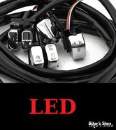 ECLATE L - PIECE N° 50 - INTERRUPTEURS DE GUIDON - TOURING 96/06 AVEC CRUISE CONTROL ET RADIO - MCS - NOIR - BACKLITE LED / ECLAIRAGE LED
