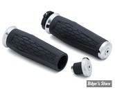 POIGNEES KURYAKYN - HEX GRIPS - 82UP - CHROME - 5920