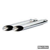 SILENCIEUX MCS - DIAMETRE : 3" - SPORTSTER 80/03 - SLASH CUT - 18" 1/2 - CHROME