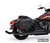 - ECHAPPEMENT - FREEDOM PERFORMANCE -SOFTAIL 07/17 - UPSWEPT TRUE-DUAL - NOIR / EMBOUTS DROITS NOIR