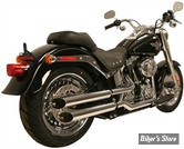 SILENCIEUX RUSH - SOFTAIL FLSTF / FLSTFB / FXSTD / FXSTSSE 07/16 - BALONEY CUT - CHROME - 1.75