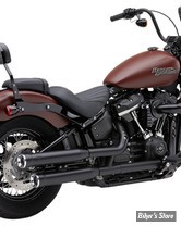 SILENCIEUX COBRA - SOFTAIL MILWAUKEE EIGHT 18UP - COBRA 3" RPT RACE PRO SLIP-ONS -FLHC/S / FLDE - NOIR - 6058B