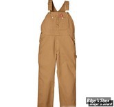 SALOPETTE - DICKIES - BIB OVERALL DUCK - MARRON CLAIR - TAILLE US 36/32