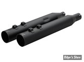SILENCIEUX DE REMPLACEMENT - TOURING MILWAUKEE EIGHT 17UP - KHROME WERKS - 4" HP-Plus® Slip-On Mufflers - STRAIGHT CUT / RIPPER BAFFLE - NOIR - 40FST-1012-BLK