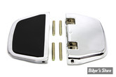 PLATEFORMES PASSAGER SPECIFIQUE HD - OEM 00000-00 - INSERTS : TYPE RUBBER - CHROME / NOIR - V-TWIN