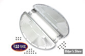 ECLATE IE - PIECE N° 02 - KIT MARCHE PIEDS Half Moon Footboard Set - OEM 50603-40 - RIBBED - CHROME / CHROME